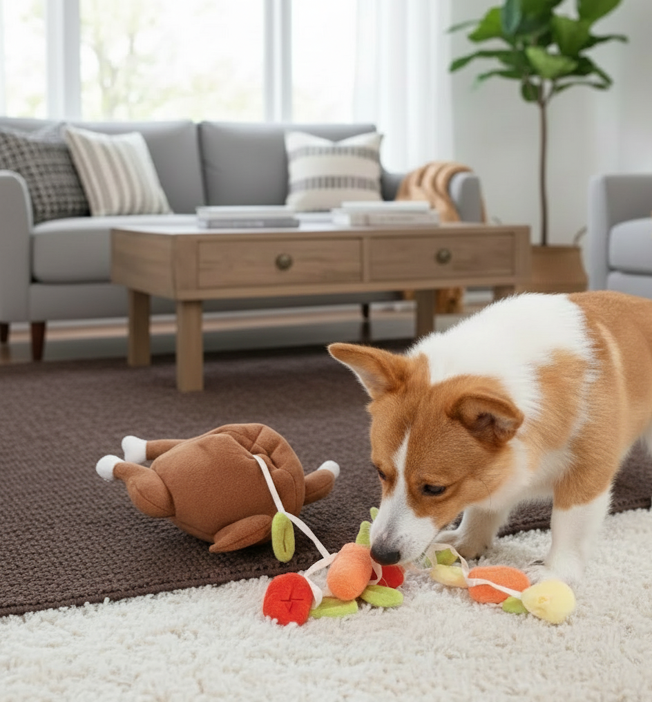 Turkey Feast Snuffle Toy: IQ Training & Foraging